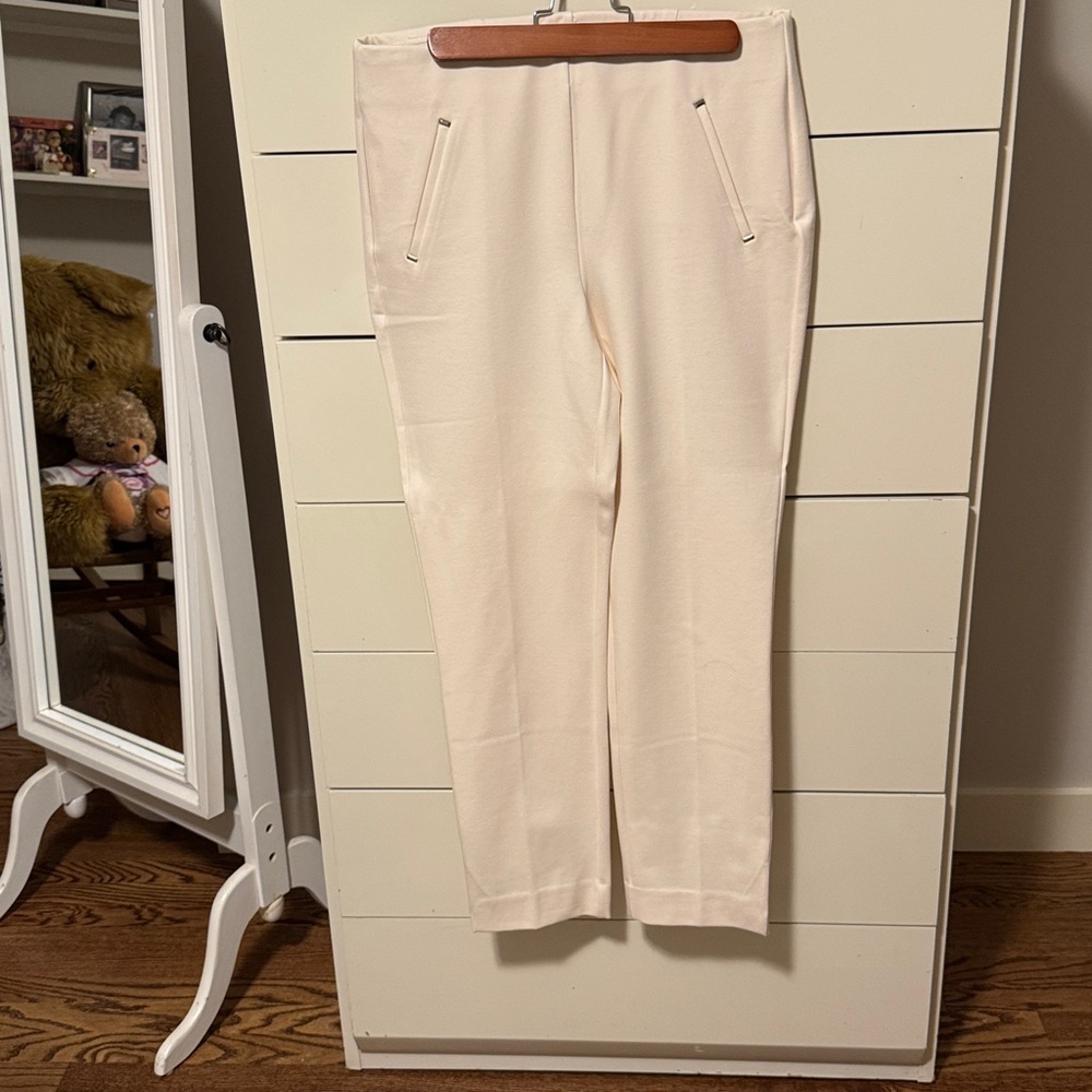 Chico's Cream Straight Leg Pants